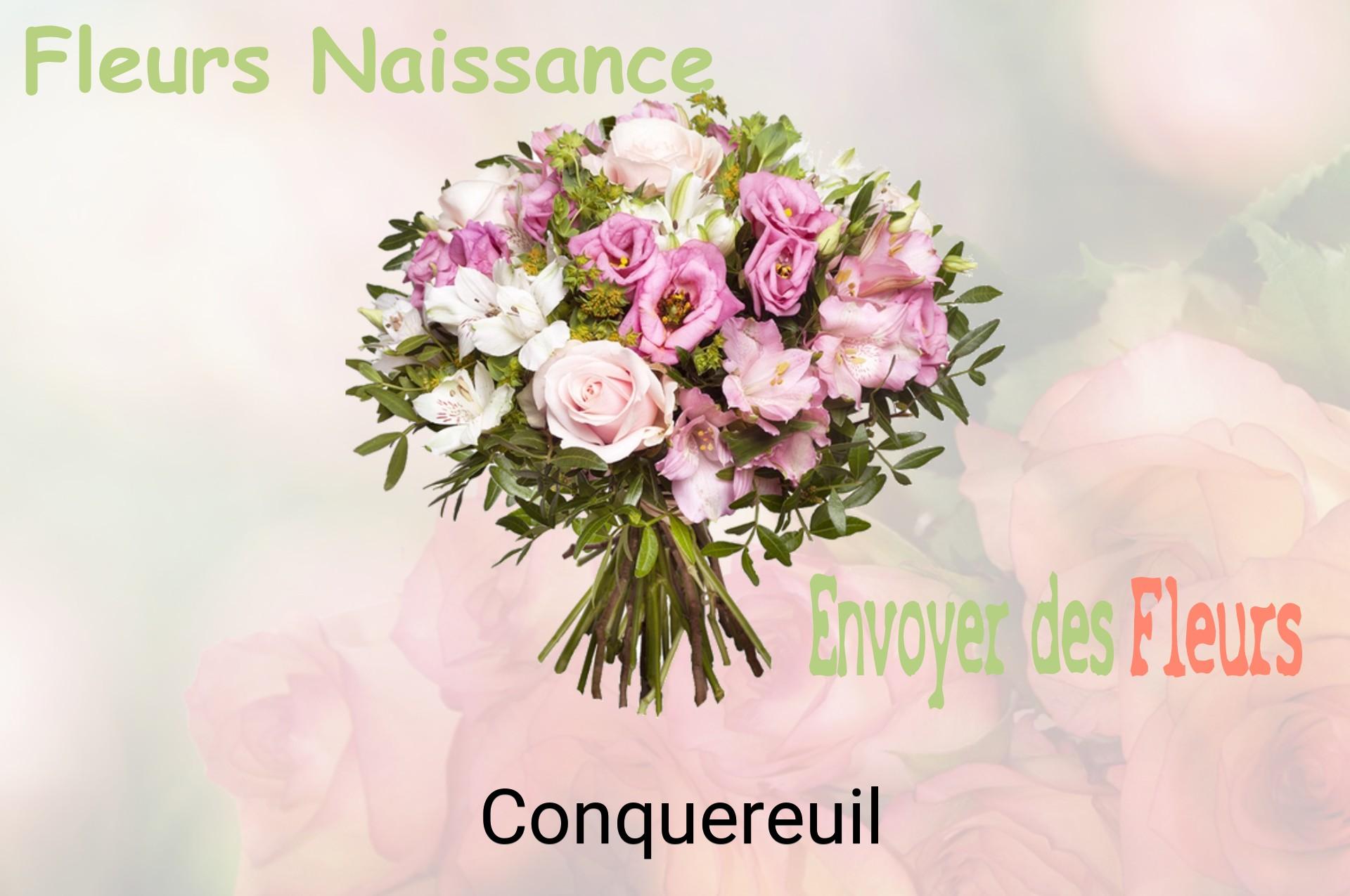 Bouquet de fleurs de naissance livré à Conquereuil